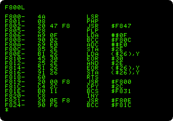 The Monitor disassembling itself