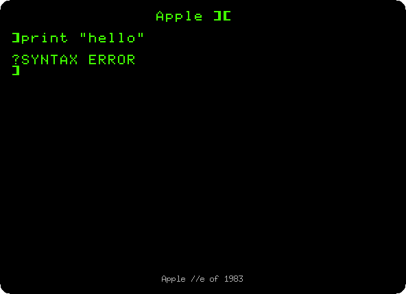 The //e of 1983