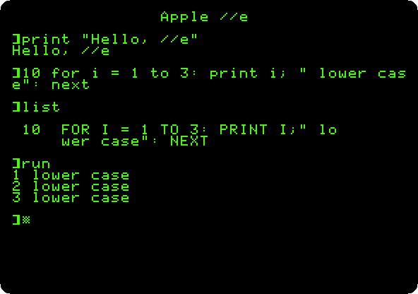 Lower case