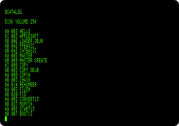 DOS 3.3 on the Basis 108