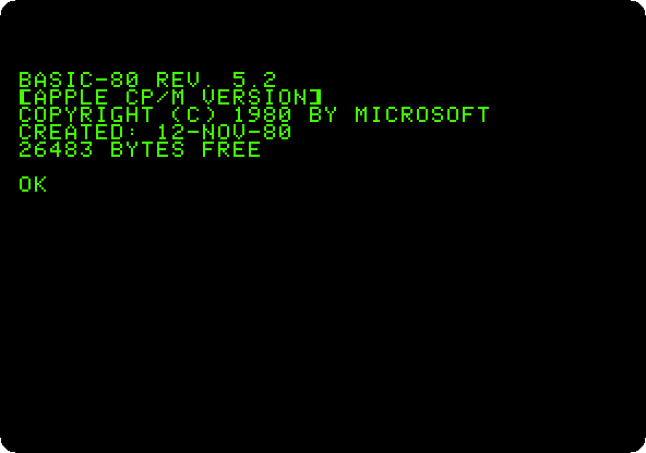 A program in BASIC-80
