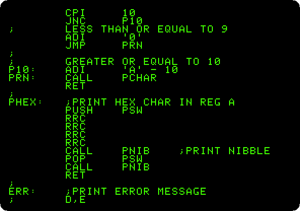 An assembler source
