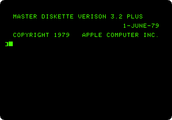 DOS 3.2 on the controller of 16 sectors