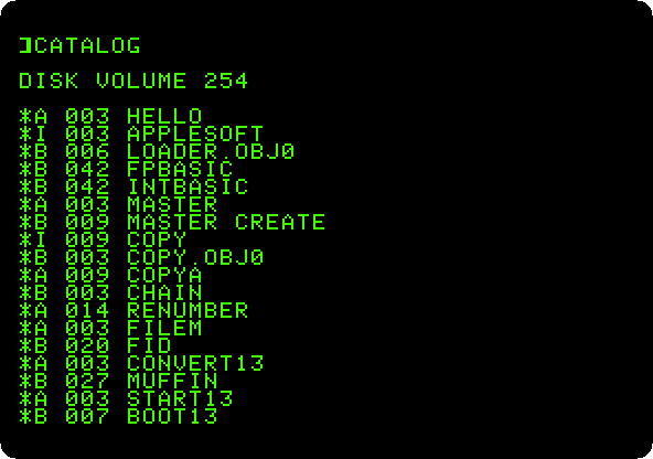 The catalog of the System Master