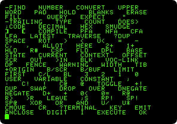 The end of the dictionary