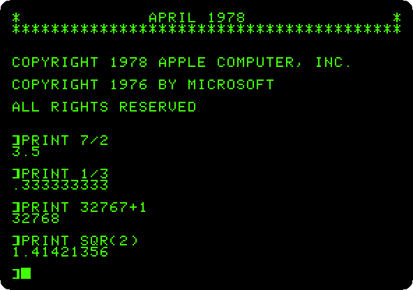 Applesoft, from the tape