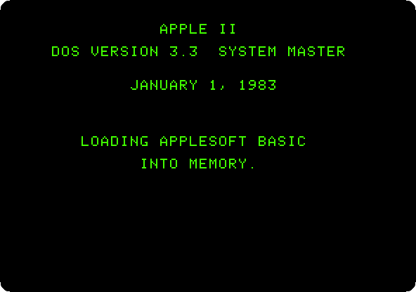 Applesoft loaded into the card