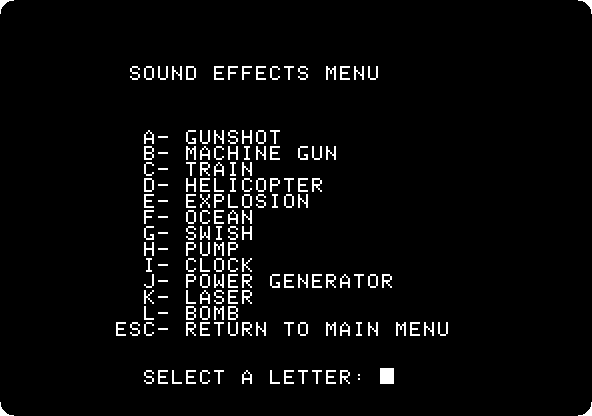 The sound effects