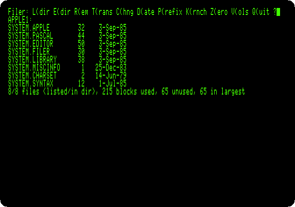 The boot disk in the Filer