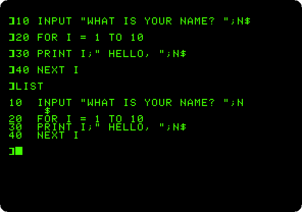 A program in Applesoft BASIC