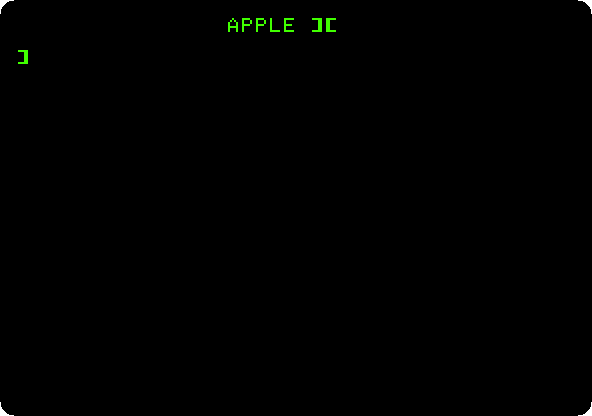 The Apple ][+ switched on