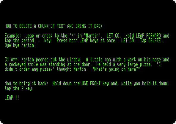 A chunk deleted and brought back