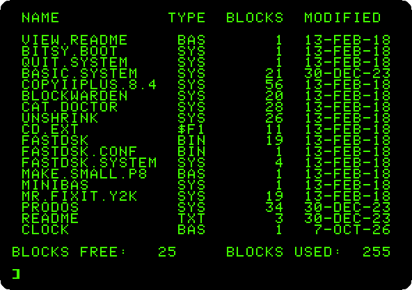 The catalog, with the date of the program